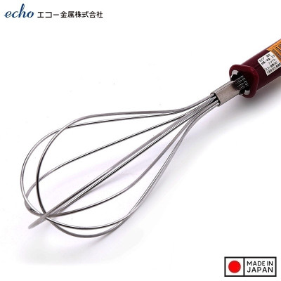 Dụng cụ đánh trứng inox Echo 27cm - Hàng nội địa Nhật Bản nhập khẩu chính hãng