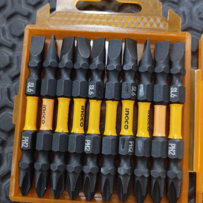 BỘ MŨI BẮT VÍT 2 ĐẦU BAKE VÀ DẸP 10 CHI TIẾT INGCO - HÀNG CHÍNH HÃNG