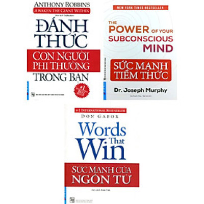 Combo Sức Mạnh Của Ngôn Từ + Sức Mạnh Tiềm Thức + Đánh Thức Con Người Phi Thường Trong Bạn (Bộ 3 Cuốn) _FN
