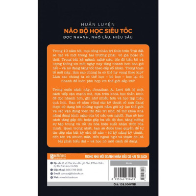 Sách - Huấn Luyện Não Bộ Học Siêu Tốc : Đọc Nhanh, Nhớ Lâu, Hiểu Sâu