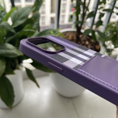 Ốp lưng Mentor VII nhét thẻ màu tím dành cho iPhone 14 Pro Max - hàng chính hãng