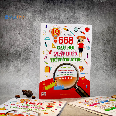 sách - Phát Triển Trí Tuệ IO - 668 Câu Hỏi Phát Triển Trí Thông Minh Cho Trẻ - Tập 5 ( Bìa Mềm )