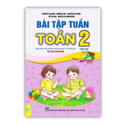Sách - Combo Bài Tập Tuần Toán 2 tập 1 + 2 - Biên soạn theo chương trình GDPT mới (cánh diều)