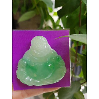 Mặt Dây Chuyền Nam Đẹp Phật Di Lặc Ngồi Cầm Thỏi Vàng Cười tươi 100% đá cẩm thạch tự nhiên Màu trắng bóng cả tượng điểm xanh lý quá đẹp giữa bụng thỏi tiền vàng  Size Ngang 48mm x Cao 48mm x Dầy 9mm mệnh Thủy Mộc đeo may mắn ạ