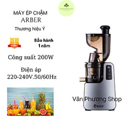 Máy ép chậm trái cây Arber MEC 3068MX Vân Phương Shop công suất lớn, giữ nguyên dưỡng chất, ép kiệt nước - Hàng chính hãng