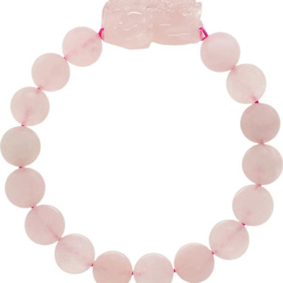 Vòng Thạch Anh Hồng VN (10mm) Mix Tỳ Hưu Ngọc Quý Gemstones VT75