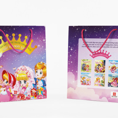 Sách - Bộ túi: Truyện kể cho bé trước giờ đi ngủ - Ngày xửa ngày xưa (6 tập) Đinh Tị Books