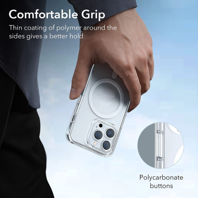 Ốp lưng chống sốc trong suốt hỗ trợ sạc Maqsafe cho iPhone 14 Pro Max (6.7 inch) hiệu Memumi Maqsafe Magetic Case siêu mỏng 1.5mm, độ trong tuyệt đối, chống trầy xước, chống ố vàng, tản nhiệt tốt - hàng nhập khẩu