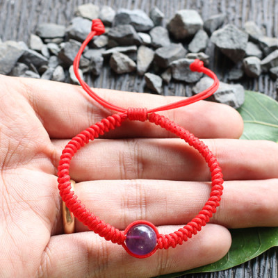 Vòng Tay Kết Dây Hạt Thạch Anh Tím Ngọc Quý Gemstones GA19