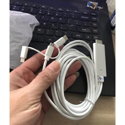 Cáp HDMI cho Điện thoại Micro USB - Type C - Lightning 3in1