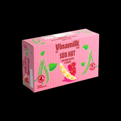 Thùng 48 hộp Sữa đậu nành Vinamilk hạt đậu đỏ 180ml