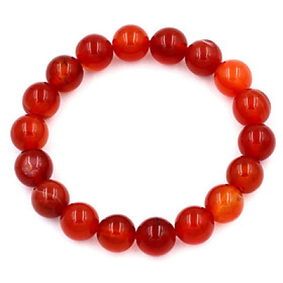 [Mệnh Hỏa, Thổ] Vòng Tay Chuỗi Hạt Mã Não Cam 8 Ly - Vòng Size Nhỏ