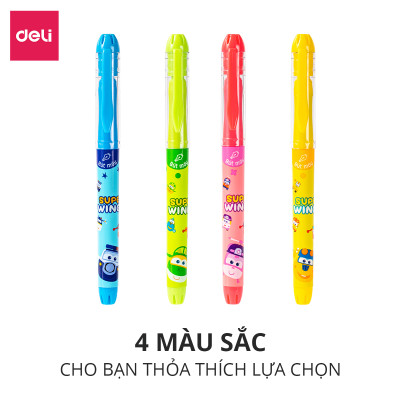 Bút máy bút mực học sinh ngòi kim tinh luyện chữ đẹp tập viết Super Wings Deli - Thiết kế mẫu mã đa dạng, ngòi bút chất lượng cao, màu sắc bắt mắt kèm hộp đựng - CQ894