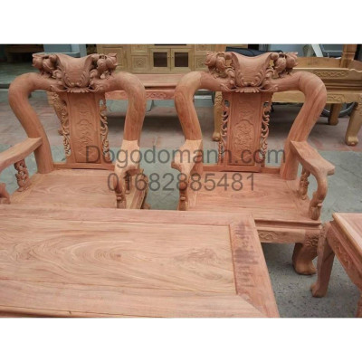 Bộ bàn ghế minh quốc đào gỗ hương đá