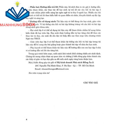 sách - phát triển kĩ năng đọc - hiểu và viết văn bản theo thể loại môn ngữ văn 8 (bám sát sgk cánh diều)