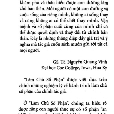 Làm Chủ Số Phận