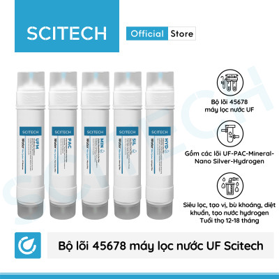 Bộ lọc nước uống công nghệ UF 8 cấp lọc by Scitech (Không dùng điện, không nước thải) - Hàng chính hãng