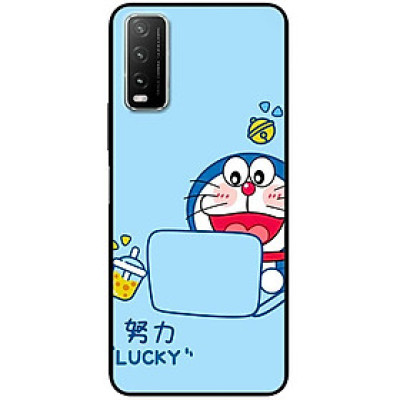 Ốp lưng cho Vivo Y12s - Y20 - Y20s - Y21 - Y21s - Y33s - Y33T - Mèo Lucky - Hàng Chính Hãng