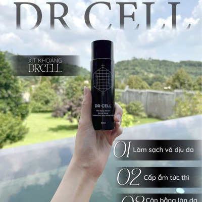 Xịt Khoáng Tế Bào Gốc Dr Cell 120ml cấp ẩm phục hồi da cho da tươi trẻ - Hàng Chính Hãng