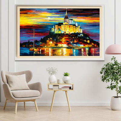 Tranh Treo Tường Tranh Tráng Gương-Sơn Dầu Bắc Âu