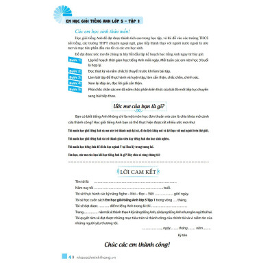 Sách - Em Học Giỏi Tiếng Anh Lớp 5 - Tập 1 - Minh Thắng