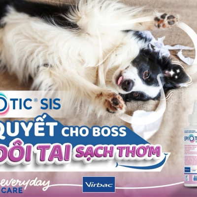 Dung dịch vệ sinh tai chó Epiotic (Virbac, Úc, mẫu mới)