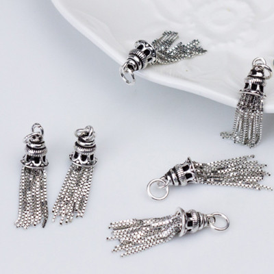 Charm bạc chuông tua rua treo - Ngọc Quý Gemstones