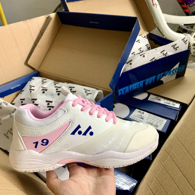 Giày cầu lông nữ Kumpoo G10, Lefus L019 chuyên cày sân betong, đếp kếp 2 lớp, da PU cao cấp