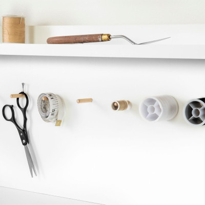 Bàn làm việc liền giá kết cấu chắc chắn SMLIFE Douchin