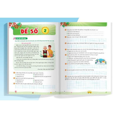 Sách - Phiếu Ôn Hè Toán Và Tiếng Việt Lớp 2 - Combo 2 Cuốn - Megabook