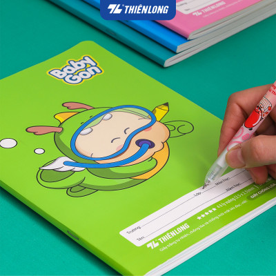 [TẶNG 2] Combo 10 Vở 4 ô ly vuông, tập học sinh 80 trang 100gsm Thiên Long NB-123 - Vở ô ly học sinh mẫu ngẫu nhiên