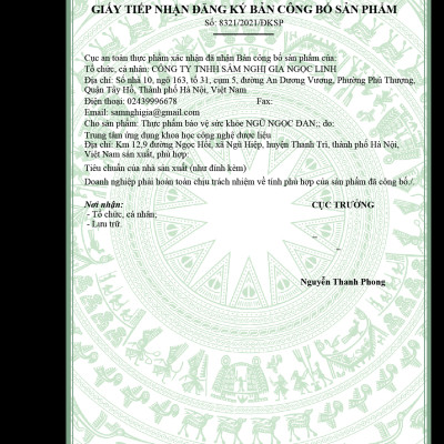 [CHÍNH HÃNG] NGŨ NGỌC ĐAN - QUỐC BẢO VIỆT NAM | SÂM NGHỊ GIA NGỌC LINH