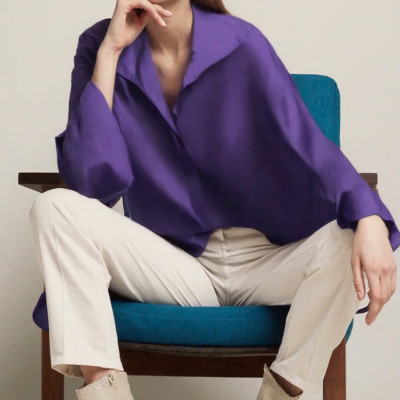 Áo Sơ Mi Oversized Nhã Top240 thời trang thiết kế Hity