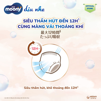 Tã quần Moony Moony Dịu Nhẹ M46/L36/X32