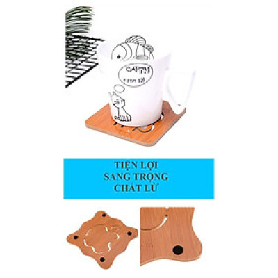 Miếng Lót Ly, Lót Nồi Bằng Gỗ Nhiều Mẫu Khác Nhau