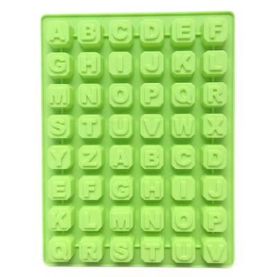 Khuôn silicon làm bánh, rau câu, socola 24 chữ cái, 10 số, ký tự - Mã số 1136