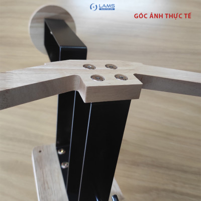 Giá treo nón bảo hiểm, áo khoác, chìa khóa chât liệu gỗ + thép không gỉ GTN24