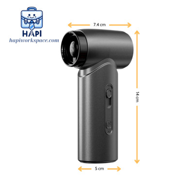 Quạt cầm tay hàng chính hãng WiWU Ultra Speed Fan 5-in-1 Wi-FS015: Quạt turbo siêu mạnh, thiết bị vệ sinh all-in-one cho công nghệ