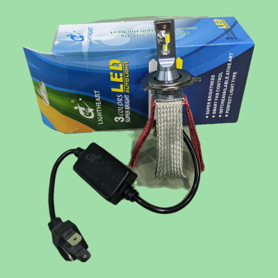 Đèn Pha LED 3 Màu Auto Light - Ánh Sáng Chất Lượng, Lắp Đặt Đơn Giản Như Zin Chô Ô TÔ Và Xe Máy