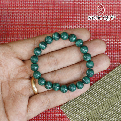 Vòng tay đá khổng tước mệnh hỏa, mộc - Ngọc Quý Gemstones