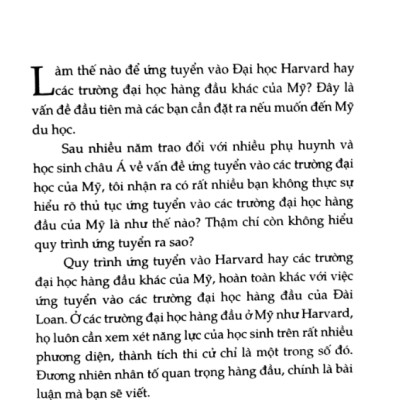 Bí Quyết Ứng Tuyển Vào Harvard