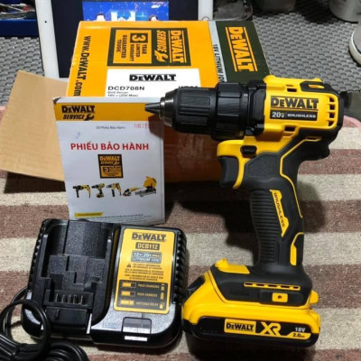 MÁY KHOAN PIN CẦM TAY 20VMAX/BL DEWALT DCD708D1 - HÀNG CHÍNH HÃNG