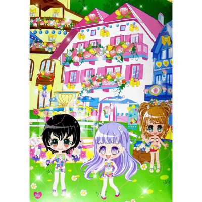 Sách - 1000 Hình Dán Trang Phục Công Chúa - Công Chúa Hoa Tường Vi - Minh Thắng