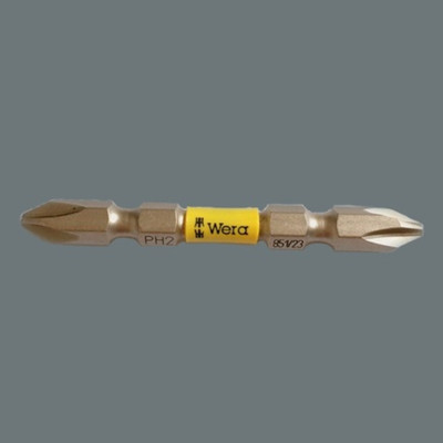 Bộ mũi vít cao cấp 2 đầu 4 cạnh Wera 05344516001 1xPH2x65mm Black và 2xPH2x65mm Yellow BiTorsion Impaktor DC dùng trực tiếp máy khoan bắt vít