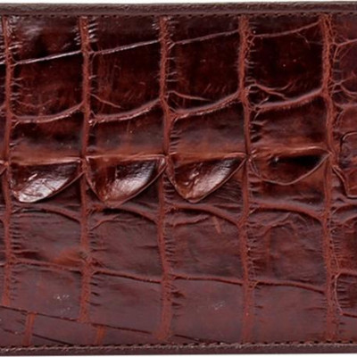 Bộ Ví & Thắt Lưng Nam Da Cá Sấu Gai Đuôi Huy Hoàng HT2208-HT4211 (23 x 11,5 cm) - Nâu Đỏ
