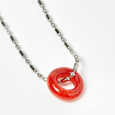 Cặp 2 mặt dây chuyền đồng điếu cẩm thạch huyết mệnh hỏa,t hổ - Ngọc Quý Gemstones