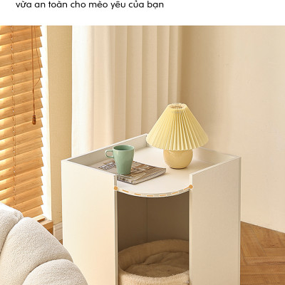 Nhà Cho Mèo Ngủ Kết Hợp Tủ Đựng Thức Ăn Chính Hãng IGA - GP194