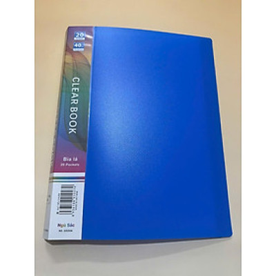 Bìa đựng hồ sơ 20 lá sức chứa 100 tờ A4 80gsm MÀU XANH (24x31x2,5cm)