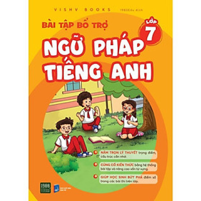 Sách - Bài Tập Bổ Trợ Ngữ Pháp Tiếng Anh Lớp 7 - VISHV Books - 1980 Books