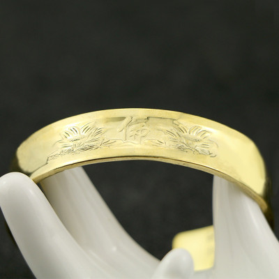 VÒNG TAY HOA SEN CHỮ PHẬT KHẮC BÁT NHÃ TÂM KINH BẰNG ĐỒNG